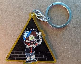 Gravity Falls Bipper Acrylic Keychain Charm