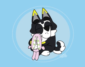 Blue Dog Cartoon | Plushie YCH