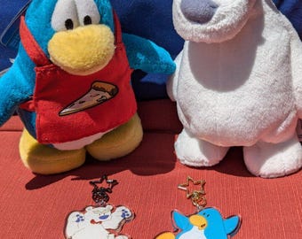 Chef Club Penguin Toys Club Penguin Dangle Keychains