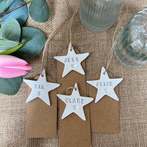 Personalised Gift Tags | Keepsakes | Personalised Keepsakes | Star and Heart Shaped Gift Tags