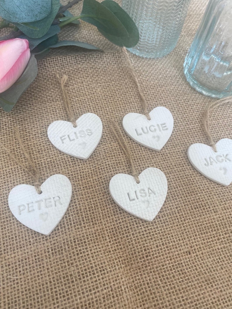 WEDDING FAVOURS Personalised, wedding favours, place settings, name settings, table decor, wedding, hen party, birthday, keepsake, rustic image 5