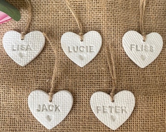 WEDDING FAVOURS Personalised, wedding favours, place settings, name settings, table decor, wedding, hen party, birthday, keepsake, rustic