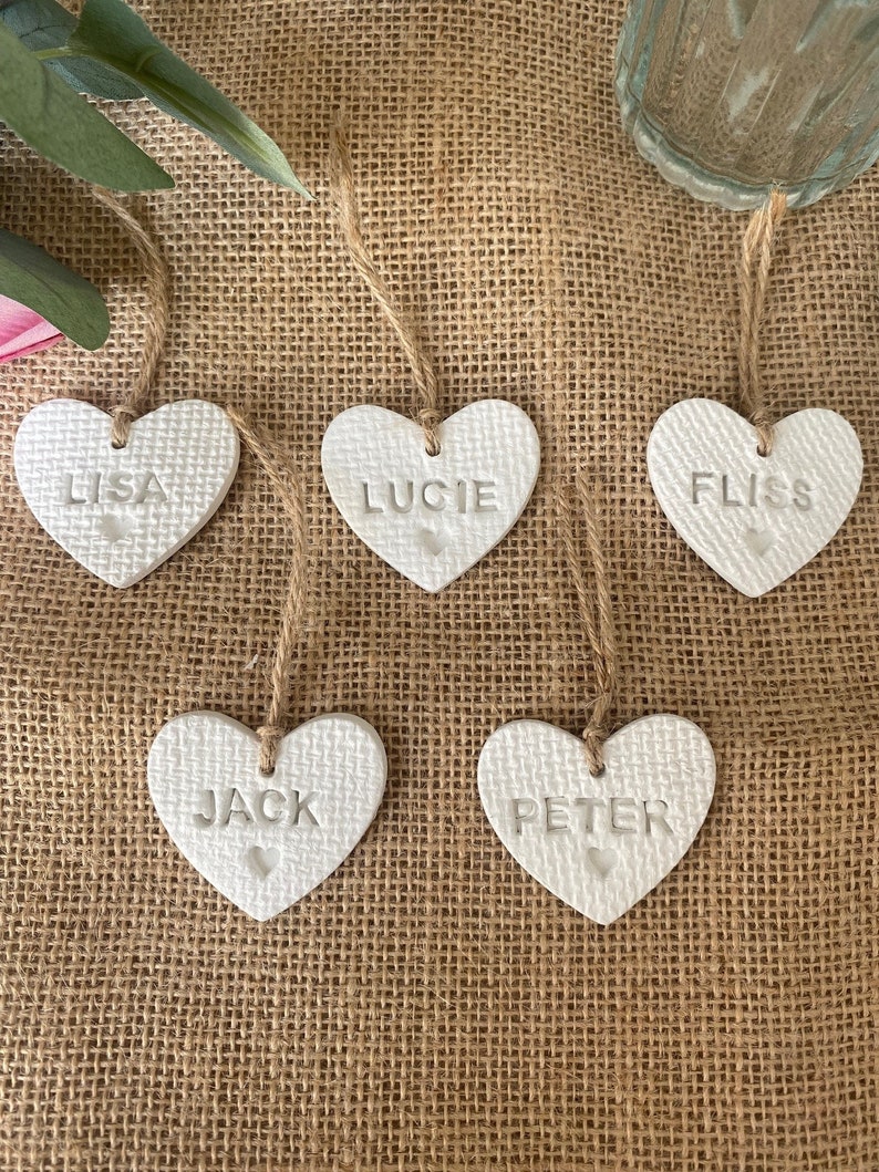 WEDDING FAVOURS Personalised, wedding favours, place settings, name settings, table decor, wedding, hen party, birthday, keepsake, rustic image 1