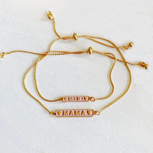 Mama and Mini Pink Bracelet Set.