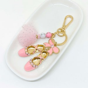 Cute Ballet Shoes Kids Keychain.