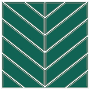 10 PCS Green V-shaped Tile Stickers, 3D Crystal Peel & Stick Tiles: Glossy, Waterproof, DIY Wall Decor for Bathroom, Kitchen, and More