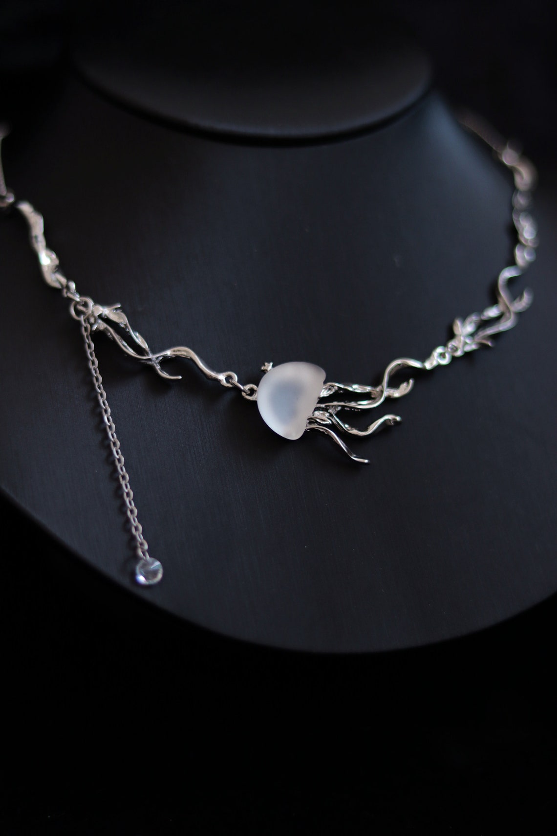 Y2K Jellyfish Natural Gemstone Jewelry 2000s Fashion Etsy