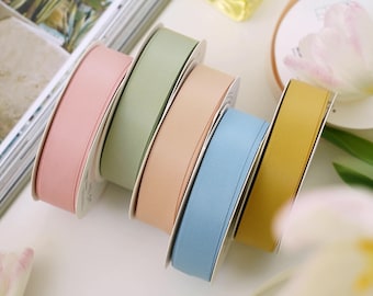 20 Yards Polyester-Baumwollmischung Mattes Band für Hochzeiten, Blumen, Geschenke, Kuchen, Einladungen, Kunsthandwerk und Stirnbänder