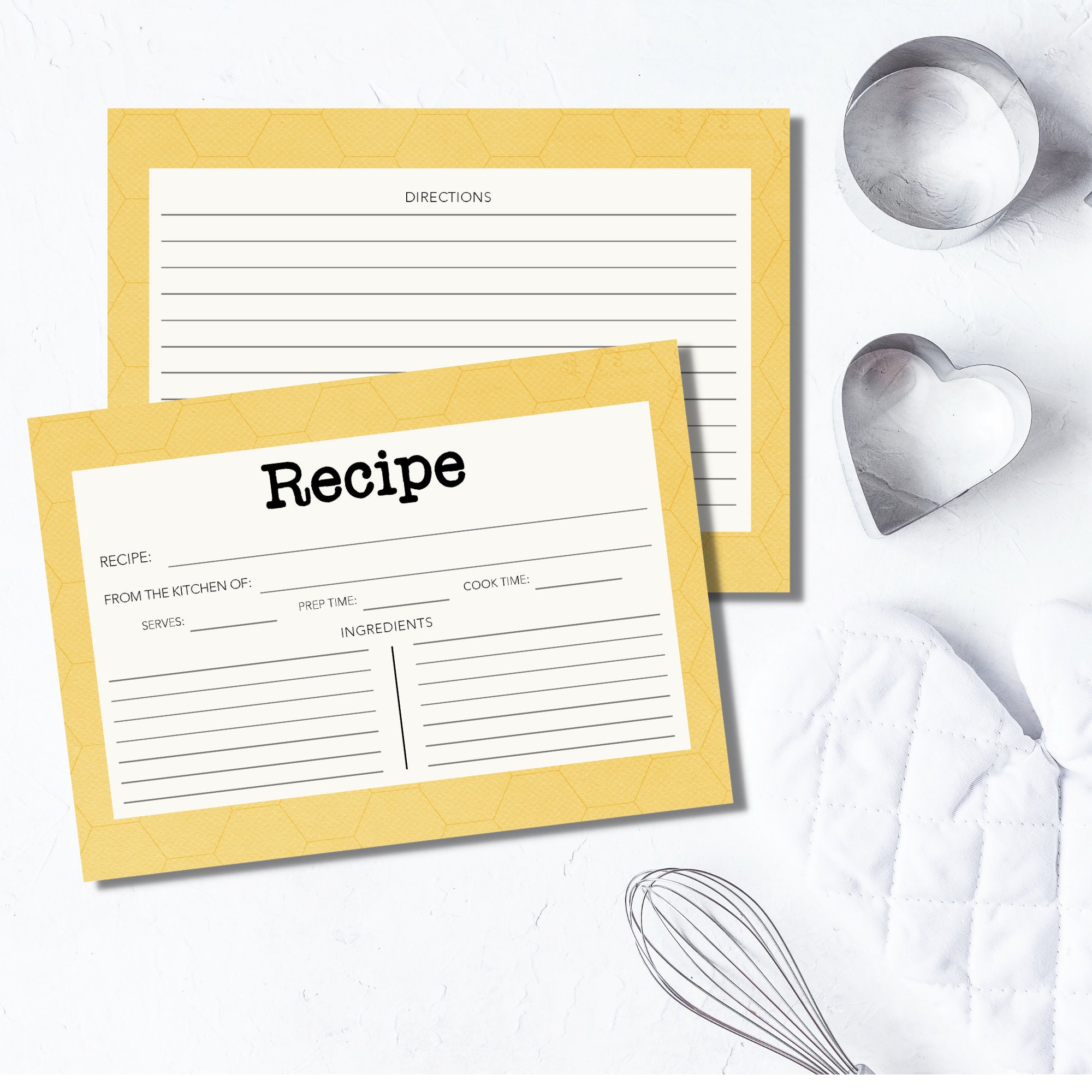 Printable Recipe Template I Printable Recipe Card I Recipe Template PDF ...