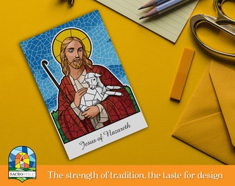 Jesus postcard, Catholic postcard, Printable saint card, Catholic Printable, Catholic stationery - Catholic Art, Religious art