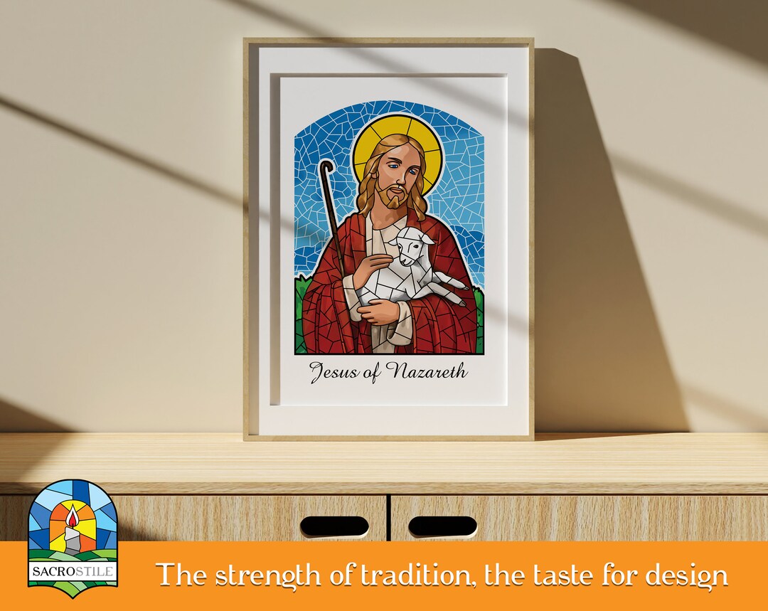 Jesus Printable Poster, Jesus Wall Art, Jesus Print Catholic Printable