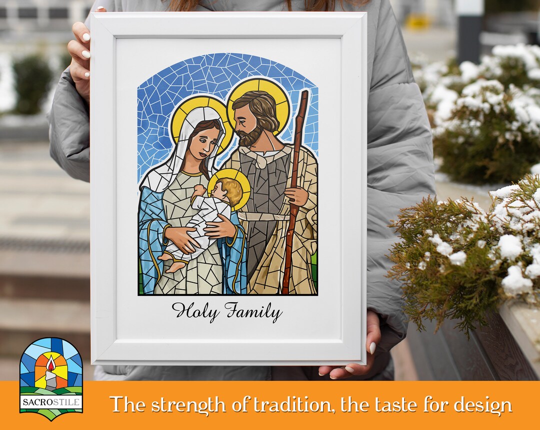 Holy Family Print, Holy Family Wall Art, Holy Family Printable, Catholic Printable, Catholic