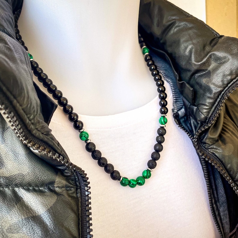 Beaded Necklaces for Men Healing Bead Necklace for Men Etsy