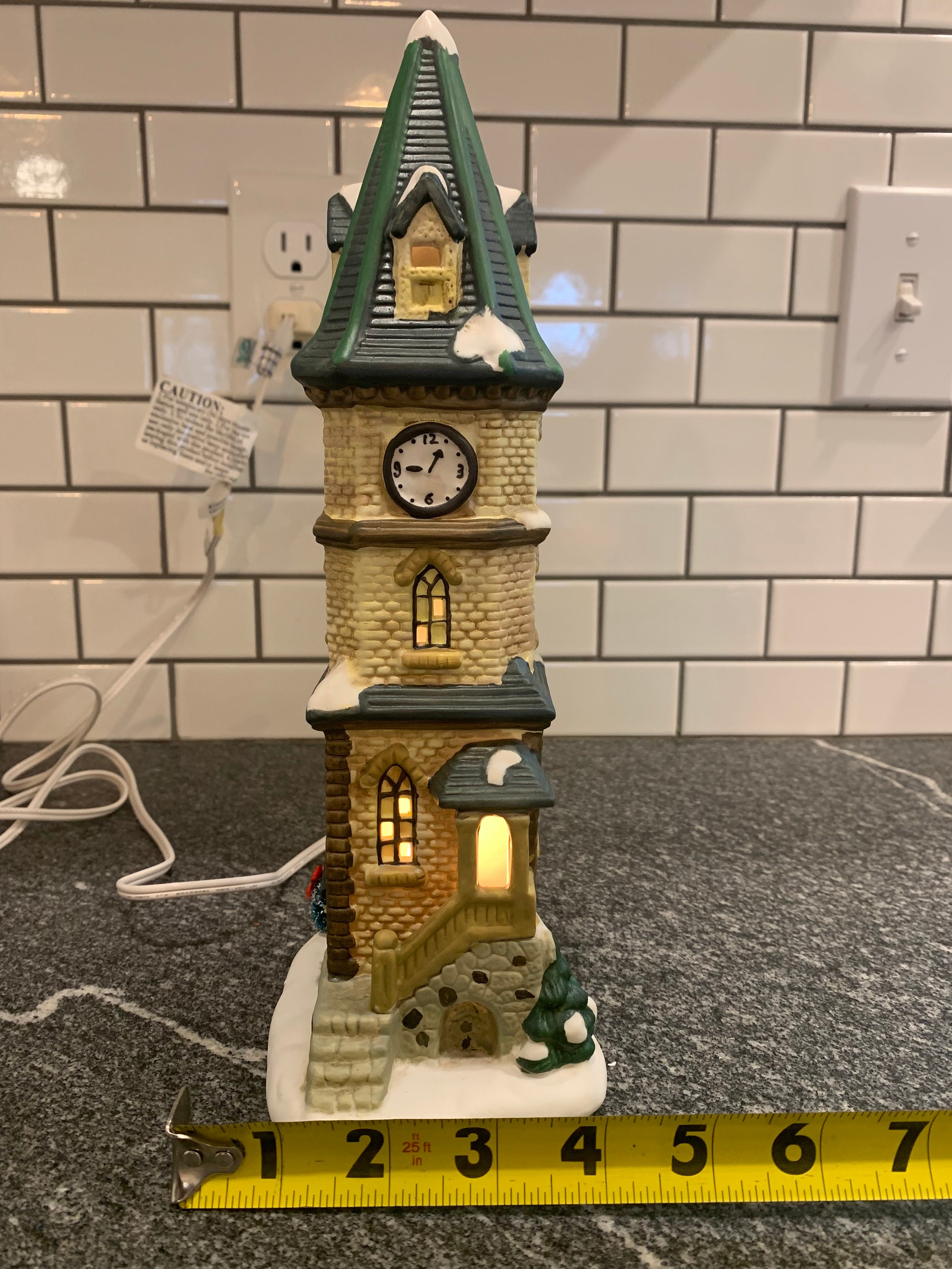 St. Nicholas Square Clock Tower: Holiday Village Decor - Etsy