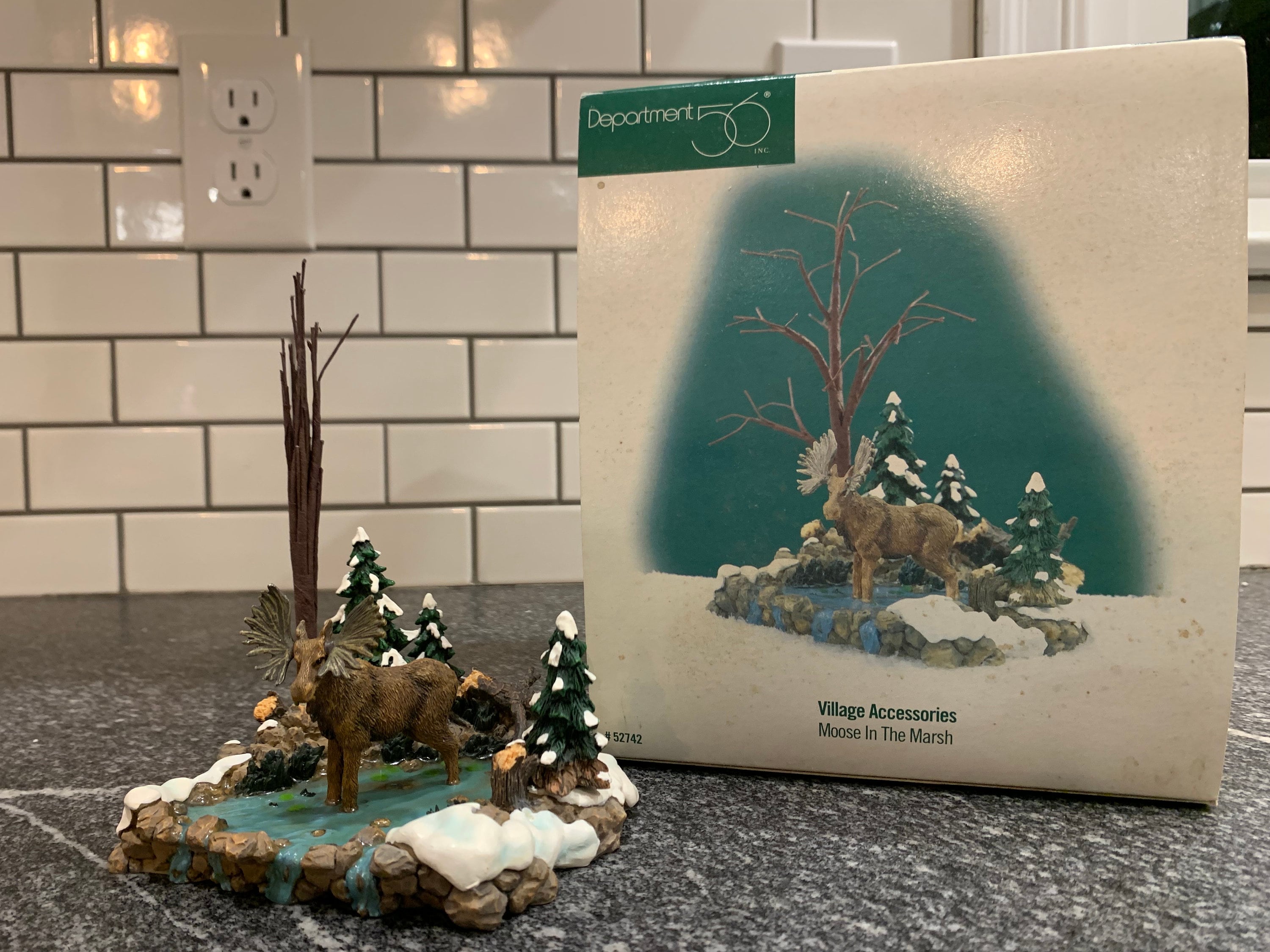 Department 56 Moose in the Marsh - New England Village - Rustic