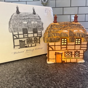 Dept 56:  Dickens Village Cottage, Dickens Village, Department 56, Lighted House, Village House, Holiday House, Village Decor, Holiday Decor