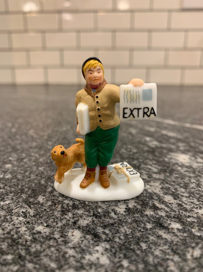 Dept 56 City Professions: House Painter & Newspaper Boy Set