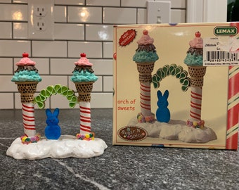 Lemax Sugar &#39;N Spice: Arch of Sweets, Festive Miniature Holiday Decoration, Lemax Accessory, Village Accessory, Holiday Decor