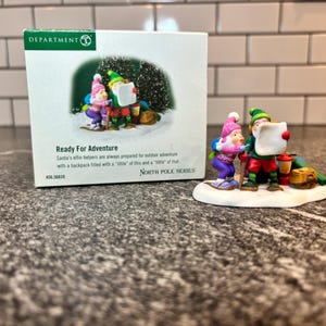 Dept 56:  Ready for Adventure, North Pole, Department 56, Village Accessory, Holiday Accessory, Village Decor, Holiday Decor