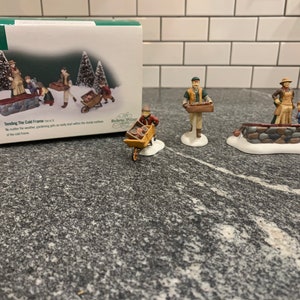 Dept 56: Tending the Cold Frame (set of 3), Dickens Village Series, Department 56, Retired, Vintage Accessory