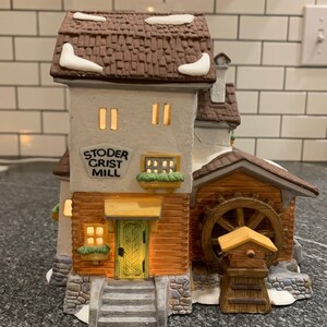 Dept 56: Stoder Grist Mill, Alpine Village Series, Department 56, RETIRED DEPT 56