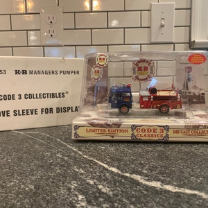 Code 3 KB Managers Pumper - Collectible Fire Service Model