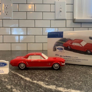 Dept 56: 1964 1/2 Ford Mustang, The Original Snow Village, Department 56, Retired, Vintage Accessory, Vintage Decor, Vintage Department 56