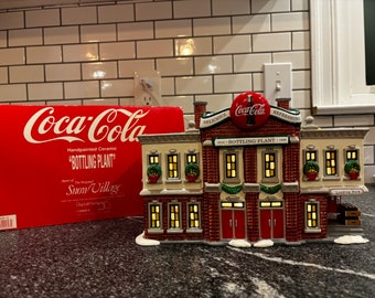 Dept 56: Coca Cola Bottling Plant, Original Snow Village, Department 56, Vintage Department 56, Vintage Snow Village, Retro Coca Cola