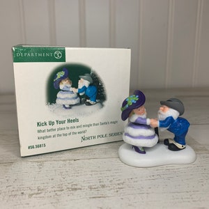 Dept 56: Kick Up Your Heels, North Pole Series, Department 56, Retired, Vintage Accessory, Vintage Decor, Vintage North Pole
