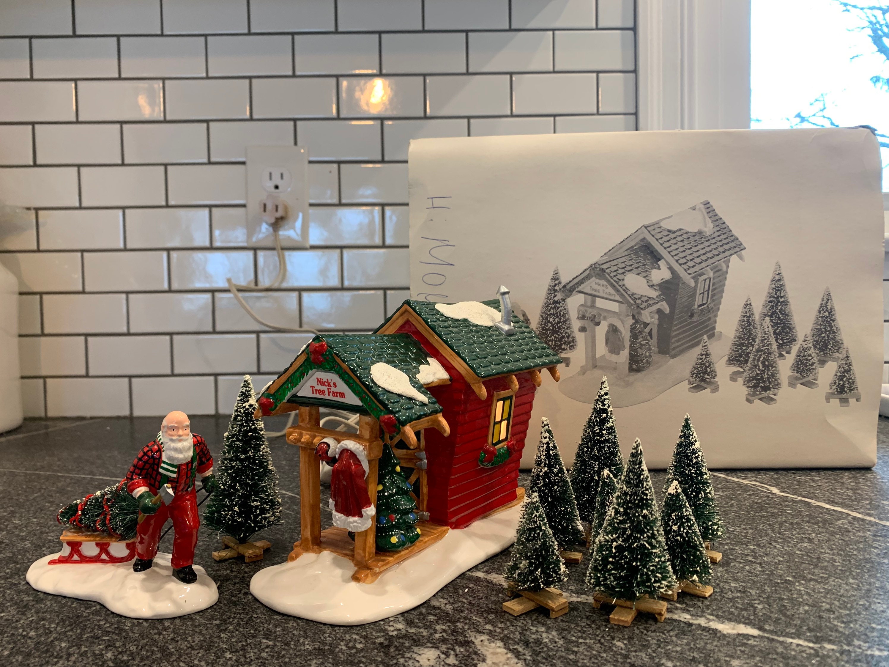 Dept 56: Nick's Tree Farm (set of 10), the Original Snow Village