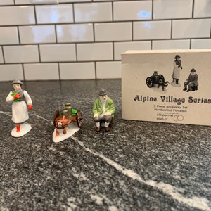 Dept 56: Alpine Villagers, Alpine Village Series, Department 56, Retired, Vintage Alpine Series, Vintage Department 56, Vintage Accessory