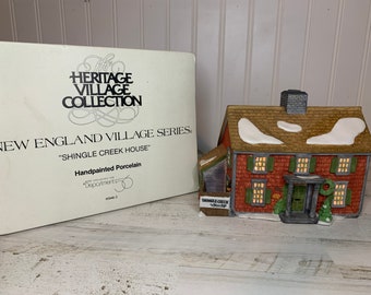 Dept 56: Shingle Creek House, New England Village, Department 56, Retired, Vintage New England, Vintage House, Vintage Lighted House