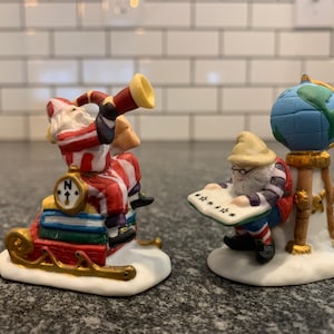 Dept 56: Charting Santa&#39;s Course (set of 2), North Pole Series, Department 56, RETIRED DEPT 56