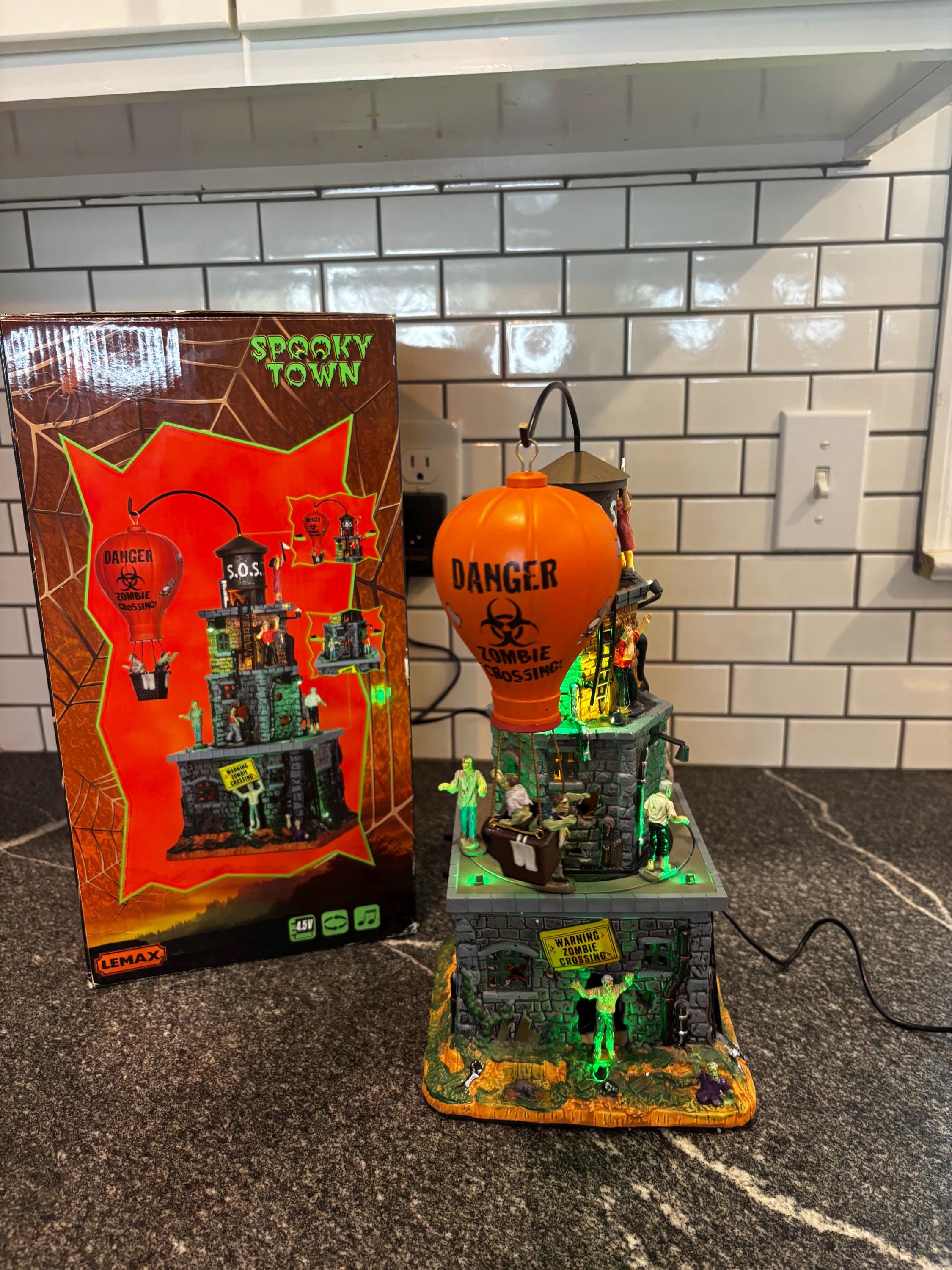 Lemax Spooky Town Zombie Fortress: Lighted Halloween Haunted