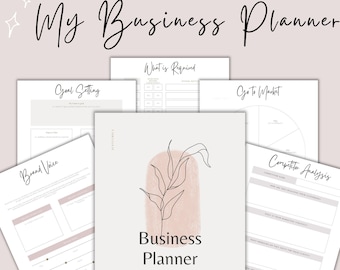 Planner voor kleine bedrijven PDF | Digitale bedrijfsplanner afdrukbaar | Bedrijfsplanning | Dagelijkse bedrijfsplanner 2021 | Businessbundel | Best