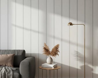 Behang wit beige strepen landhuis 10,05 m x 0,53 m voor alle kamers (2,62 Euro/m²)
