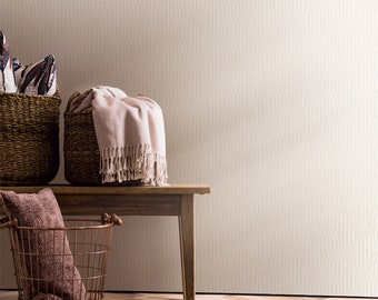 Wallpaper beige modern non-woven wallpaper living room bedroom kitchen 10.05 m x 0.53 m