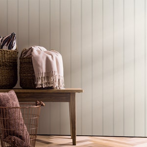 Carta da parati bianca beige striscia country house 10,05 m x 0,53 m per tutte le camere (2,62Euro/mq)