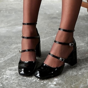 Strappy mary jane heels sale