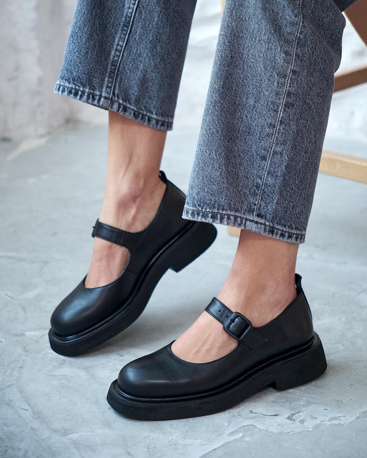 ローファー・オックスフォード MAC MOC Donna Chunky Mary Jane 5cm Amazon.com | Mary Jane Shoes Women Platform Non-Slip