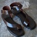Brown Leather Sandals,ankle Strap Sandals,flat Soled Sandals,summer Women Shoes,open Toe Sandals ...