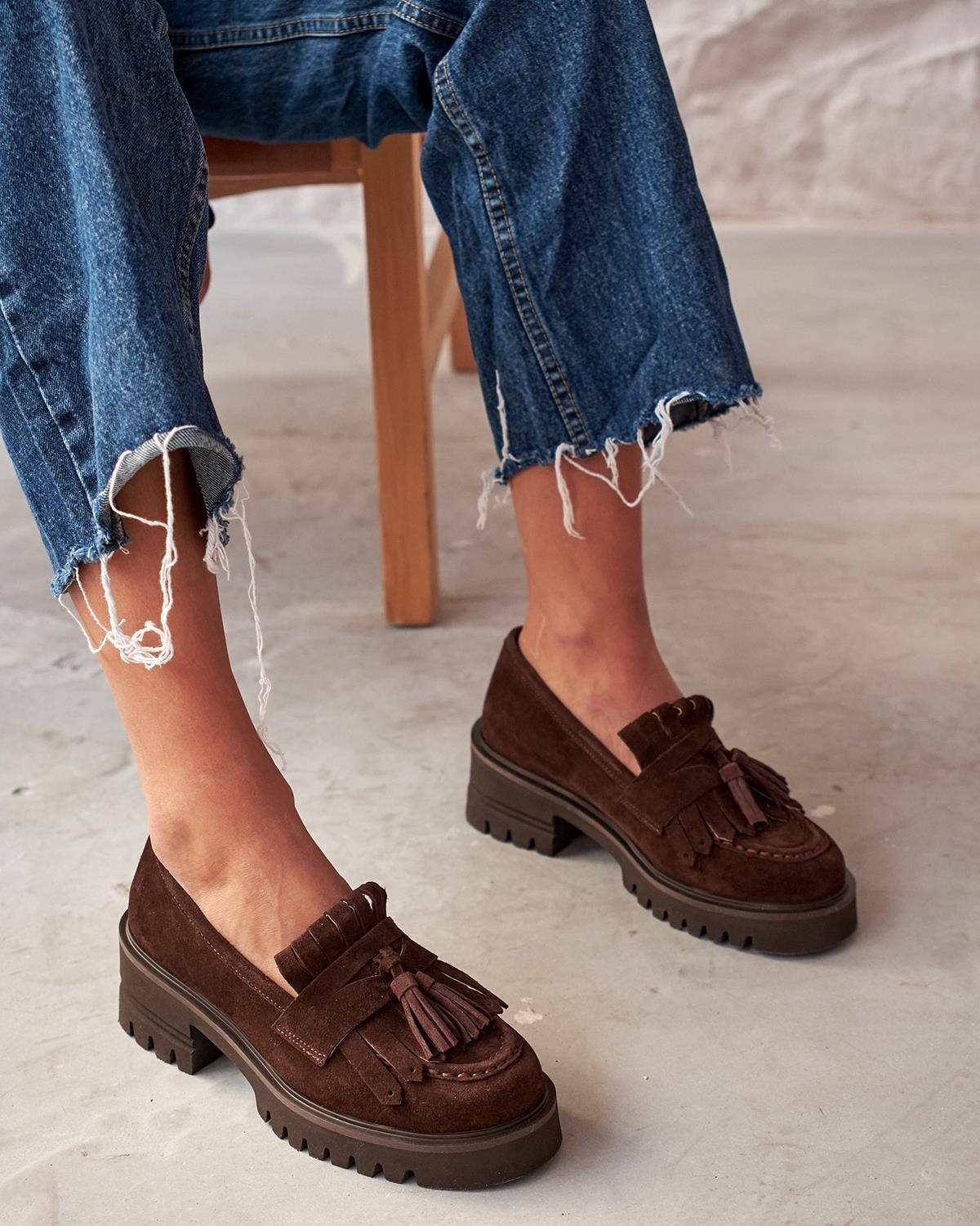 Black Leather Loafers,penny Loafer Shoes,chunky Loafers