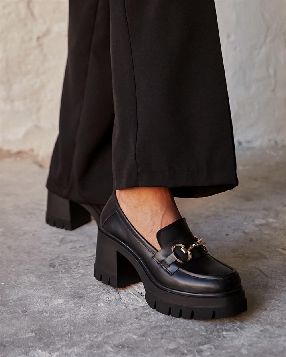 platform loafer shoes