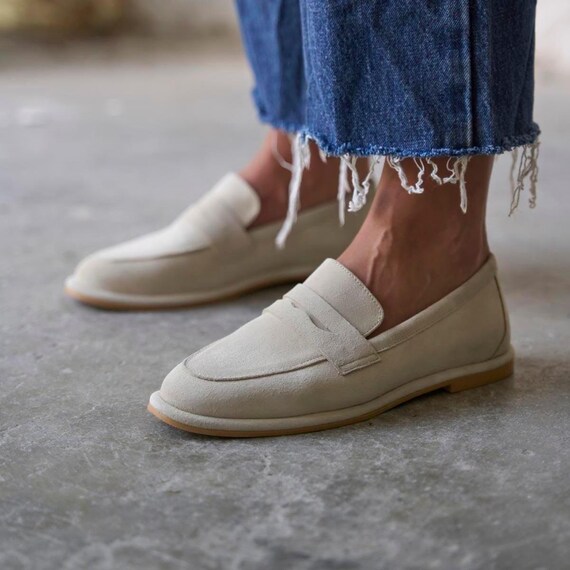 Fashion Men Beige Loafers Penny Loafer Fashion Men's Casual Shoes