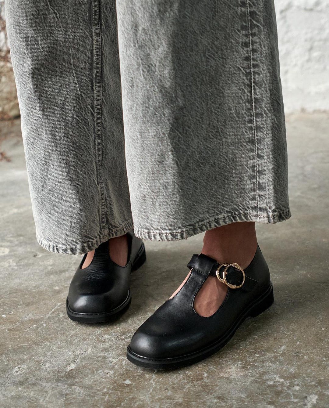 Zapatos Casuales Mary Janes Zapatos Planos Cuero Mujer New Ladies