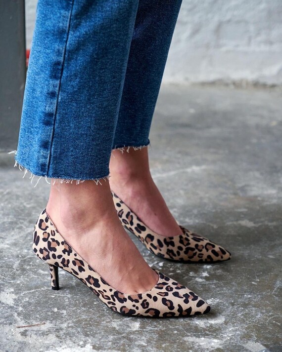 Leopard Print Stiletto Pumps pointed Toe Heels closed Toe Heels dress Shoes wedding Shoes leopard Print Shoes leopard Heels bridal Shoes Etsy UK