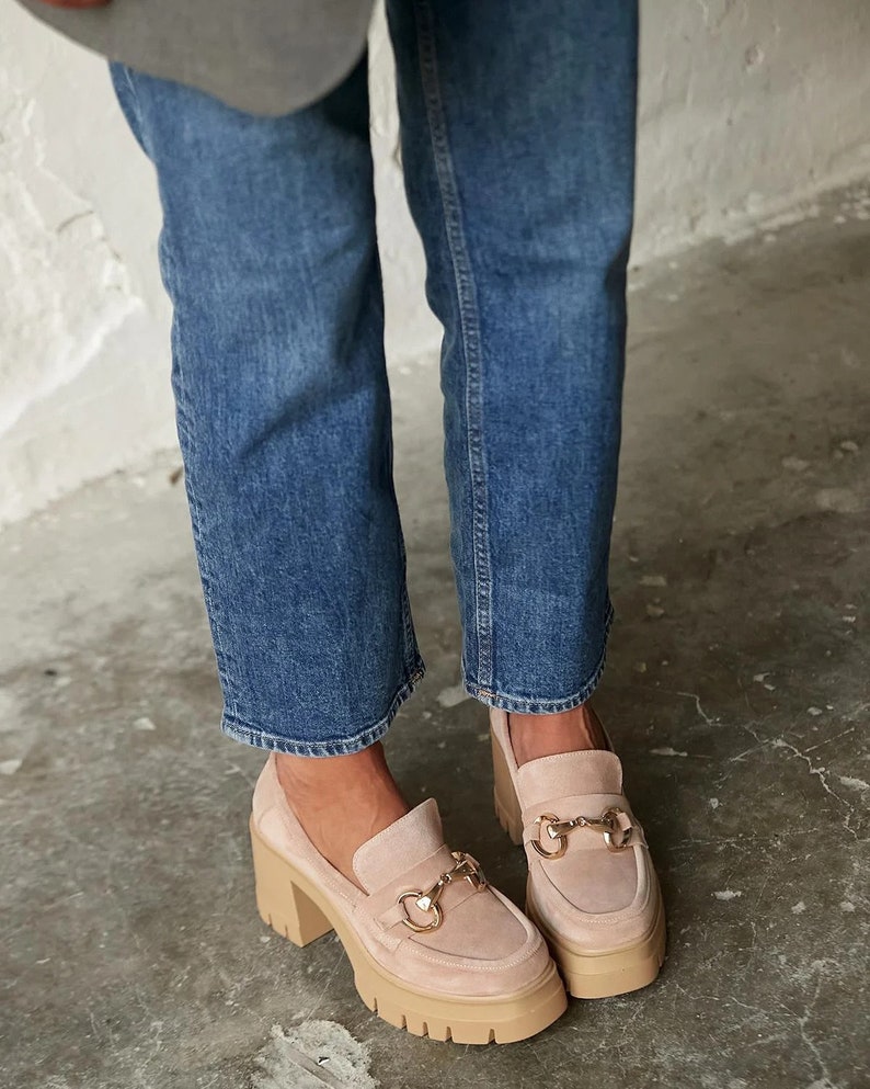 loafer platform heels