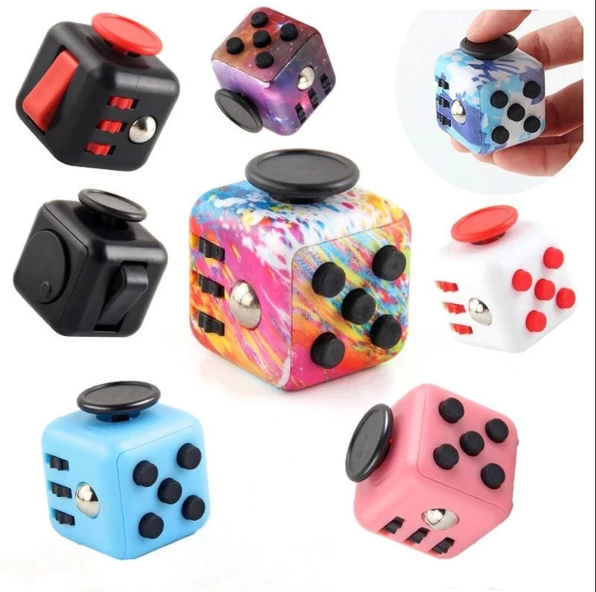 Best Mini Fidget Cubes Fidget Cube Spinner Toy Children Desk Etsy