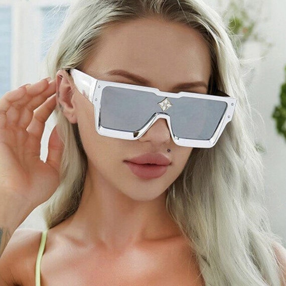 Millionaire Sunglasses Square Women Shades French Fashion Designer Luxury  Sun Glasses For Men Big Black White Glasses Mirror