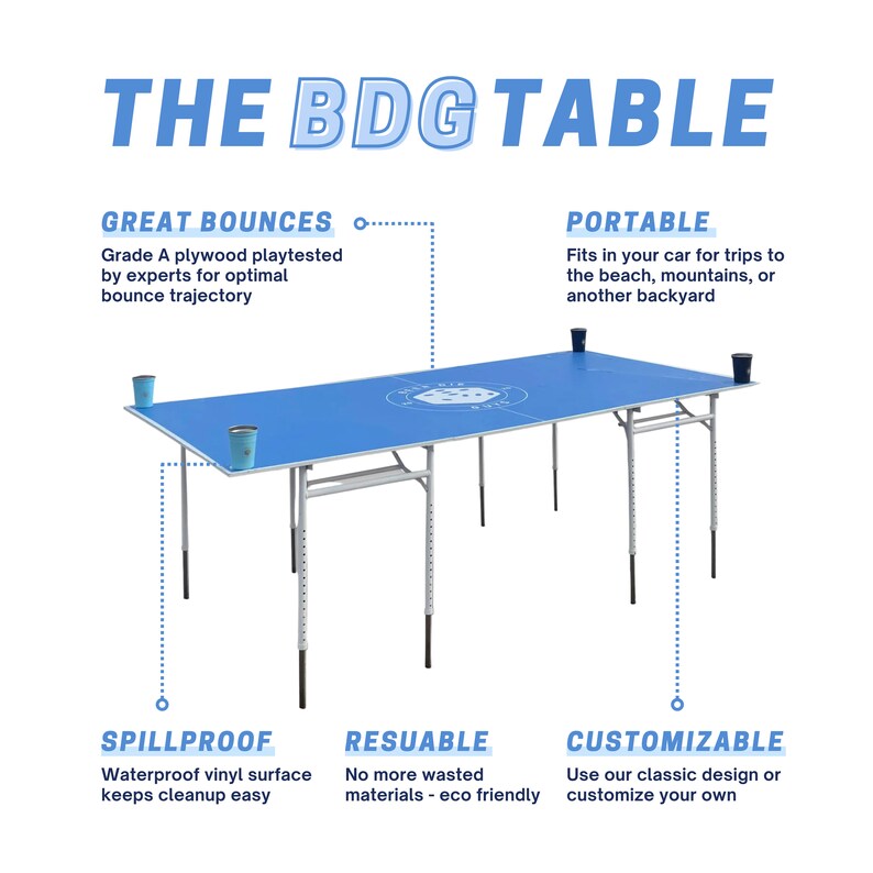 Portable Beer Die Table Etsy